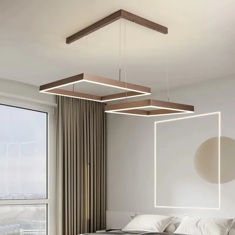 Black Coffee Simple LED Chandelier