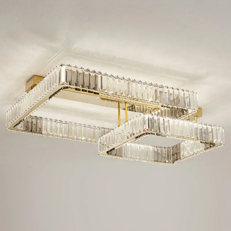 LED Dimmable Ceiling Lights Living Room Crystal