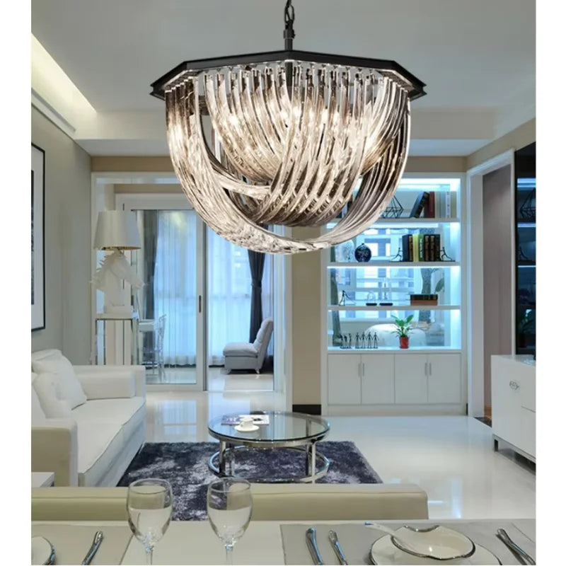 American Black Metal E14 LED Pendant Lights Retro