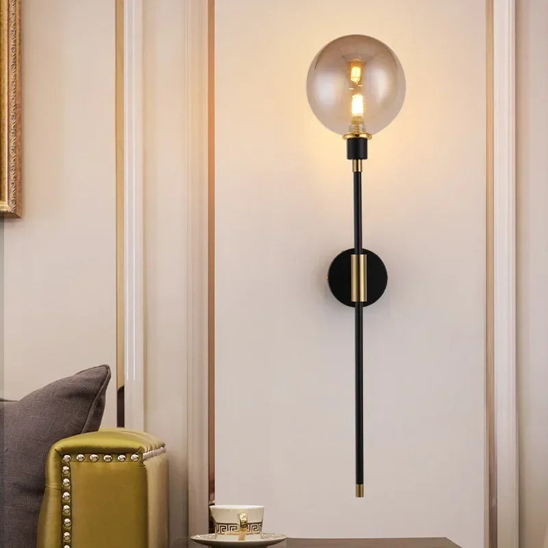 Wall Light Glass Ball LED Nordic