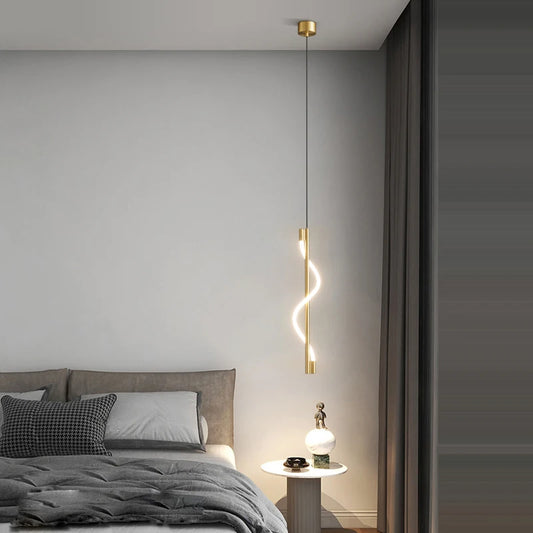 Dimmable LED Gold Black Music Notes Designer Chandelier