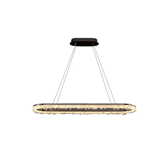 1-3 Layer Crystal Circle Life Dimmable Chandeliers