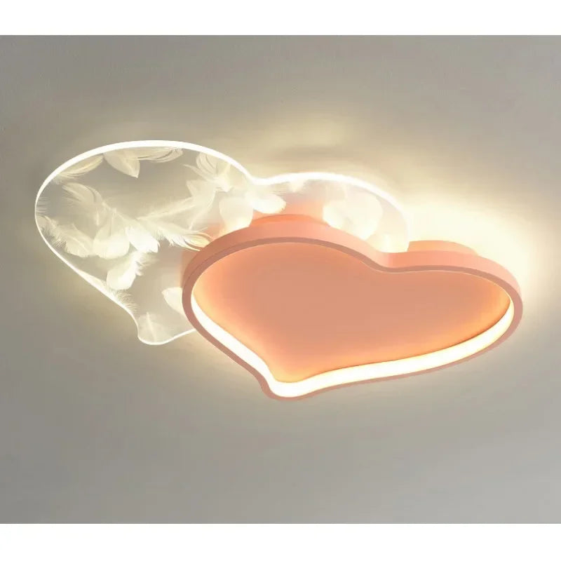 Warm LED Ceiling Lamp Children's Room Chandelier Girl Boy