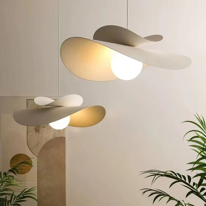 Nordic White Iron LED Pendant Lights Bar E27