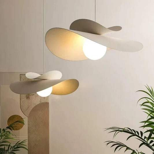 Nordic White Iron LED Pendant Lights Bar E27