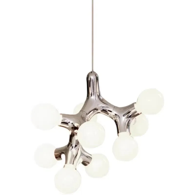 Postmodern LED Chandelier Lighting Copper Dining Room Island
