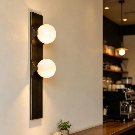 Italian Minimalist Nordic All-Copper Marble Living Room Wall