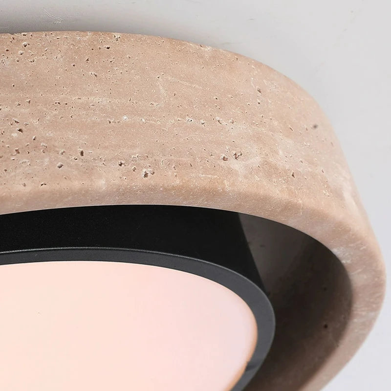 Minimalist Natural Stone LED Ceiling Light 40 50CM