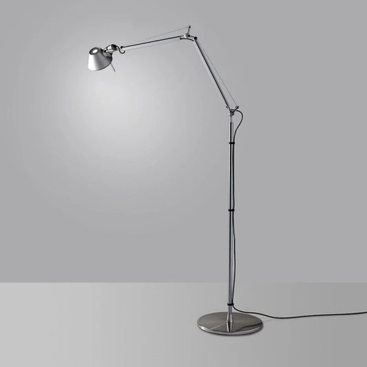 Silver Black Aluminum Floor Lamp E27 Bulb EU AU US Plug