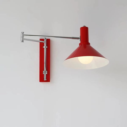 White Red E27 Wall Lights Vintage Plug Rotatable