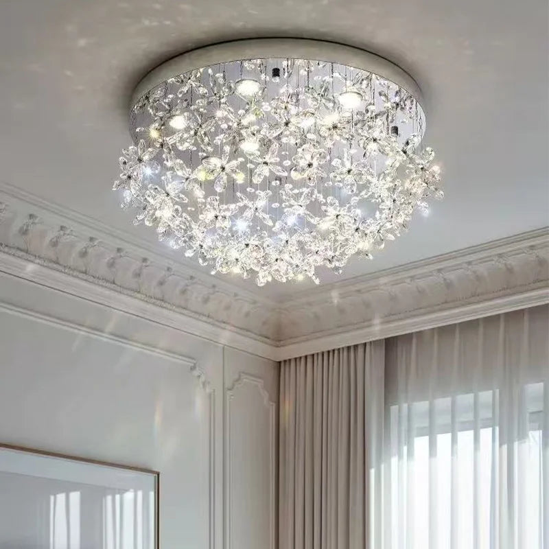 French Dining Room Crystal LED Pendant Lights