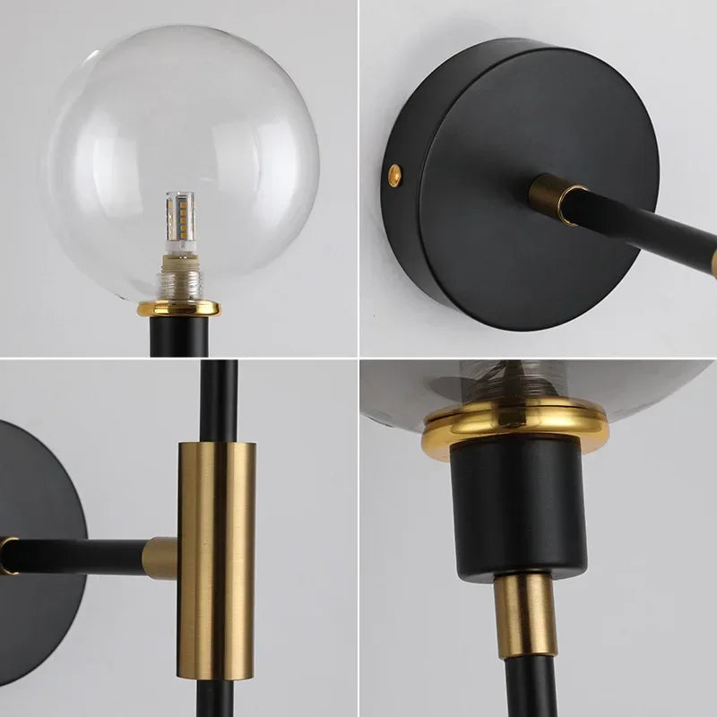 Wall Light Glass Ball LED Nordic