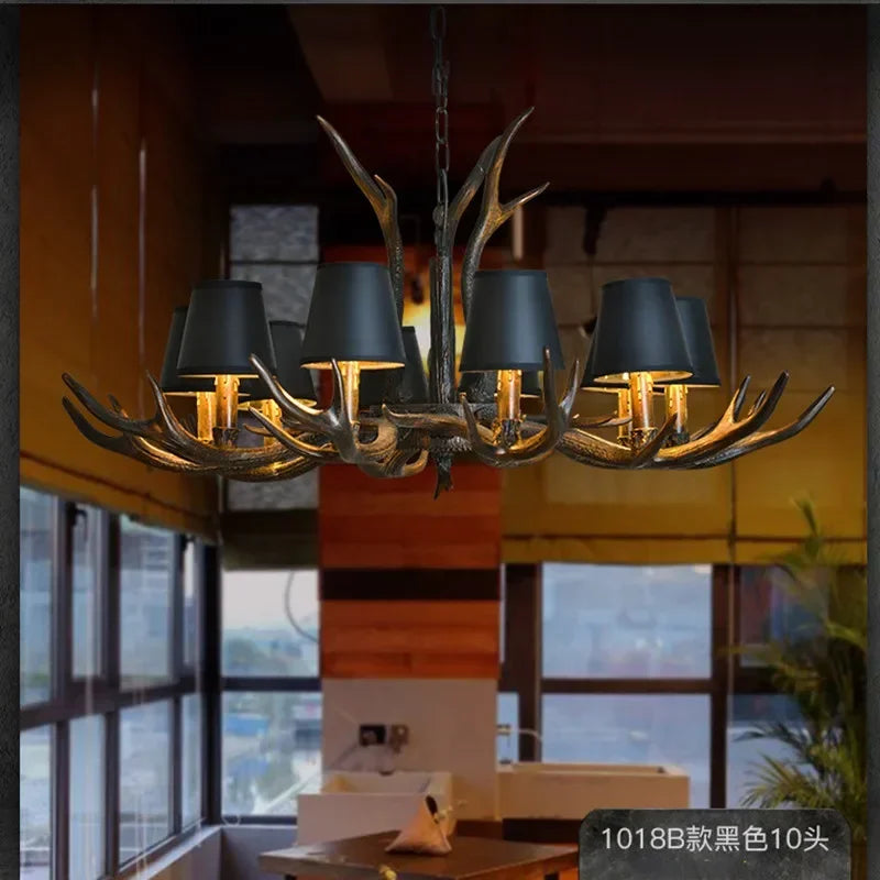 Retro Antlers LED Chandelier Table