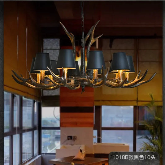 Retro Antlers LED Chandelier Table