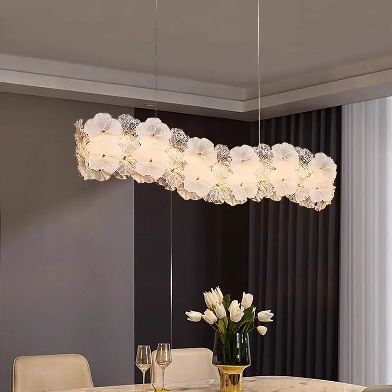 Glass Flower LED Chandeliers