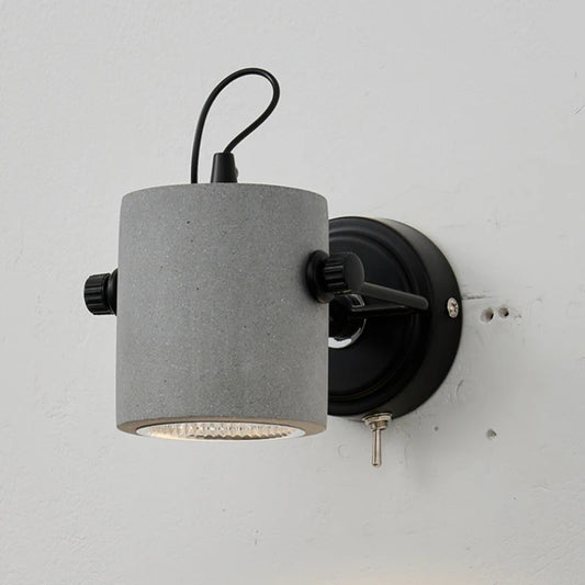 Micro Cement Wall Lamp Industrial Retro