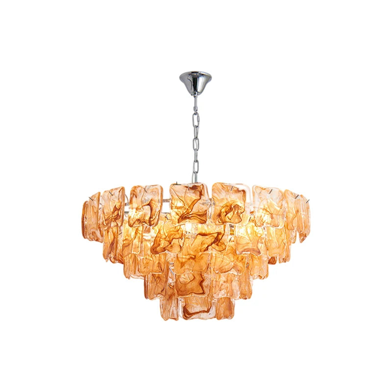 Blue Eyes Glass Collection Dimmable LED Chandelier
