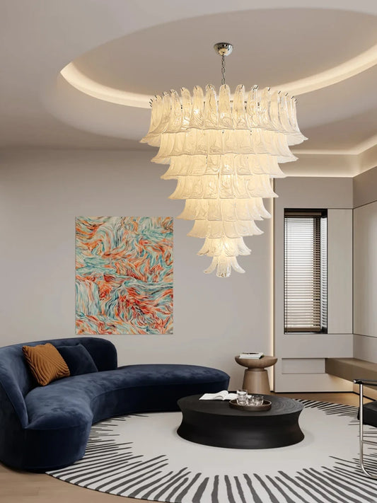 Art 4-6 Layer Snowwhite Glass Series E14 LED Dimmable