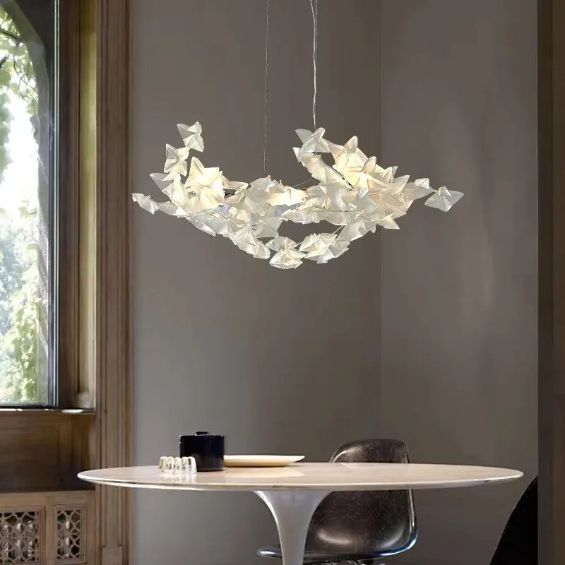Creative Postmodern LED Chandelier Lighting White