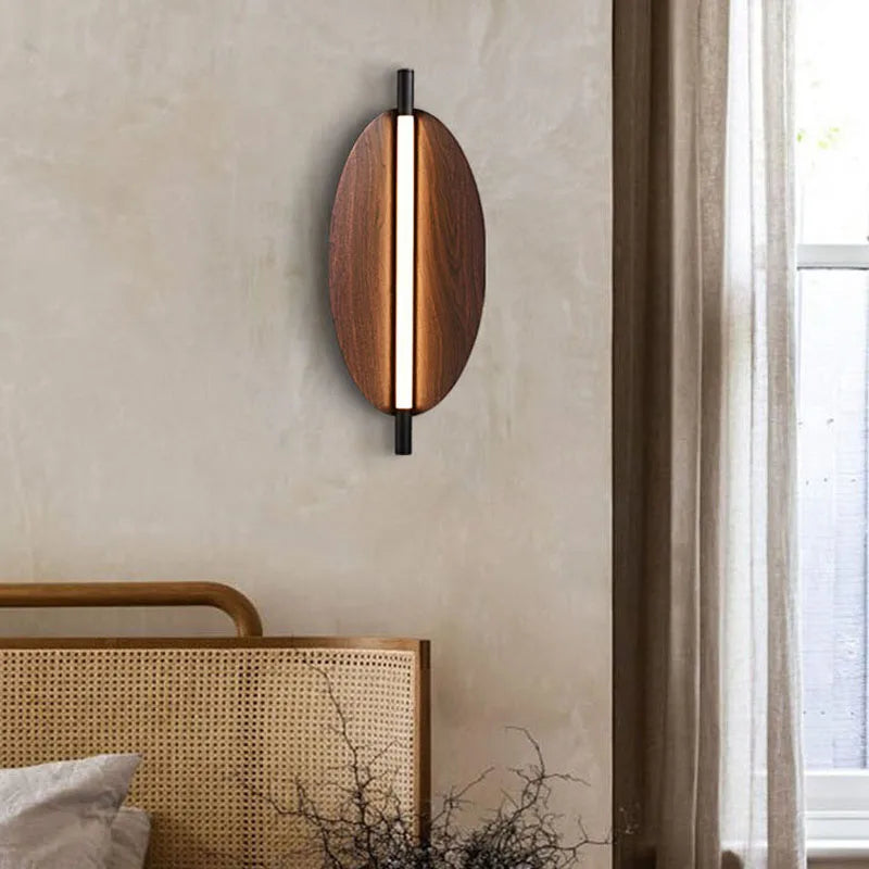 Brown Metal Leaf Home Wall Light