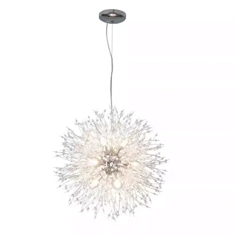 Nordic Dandelion Chandelier Gold Chrome G9 Pendant