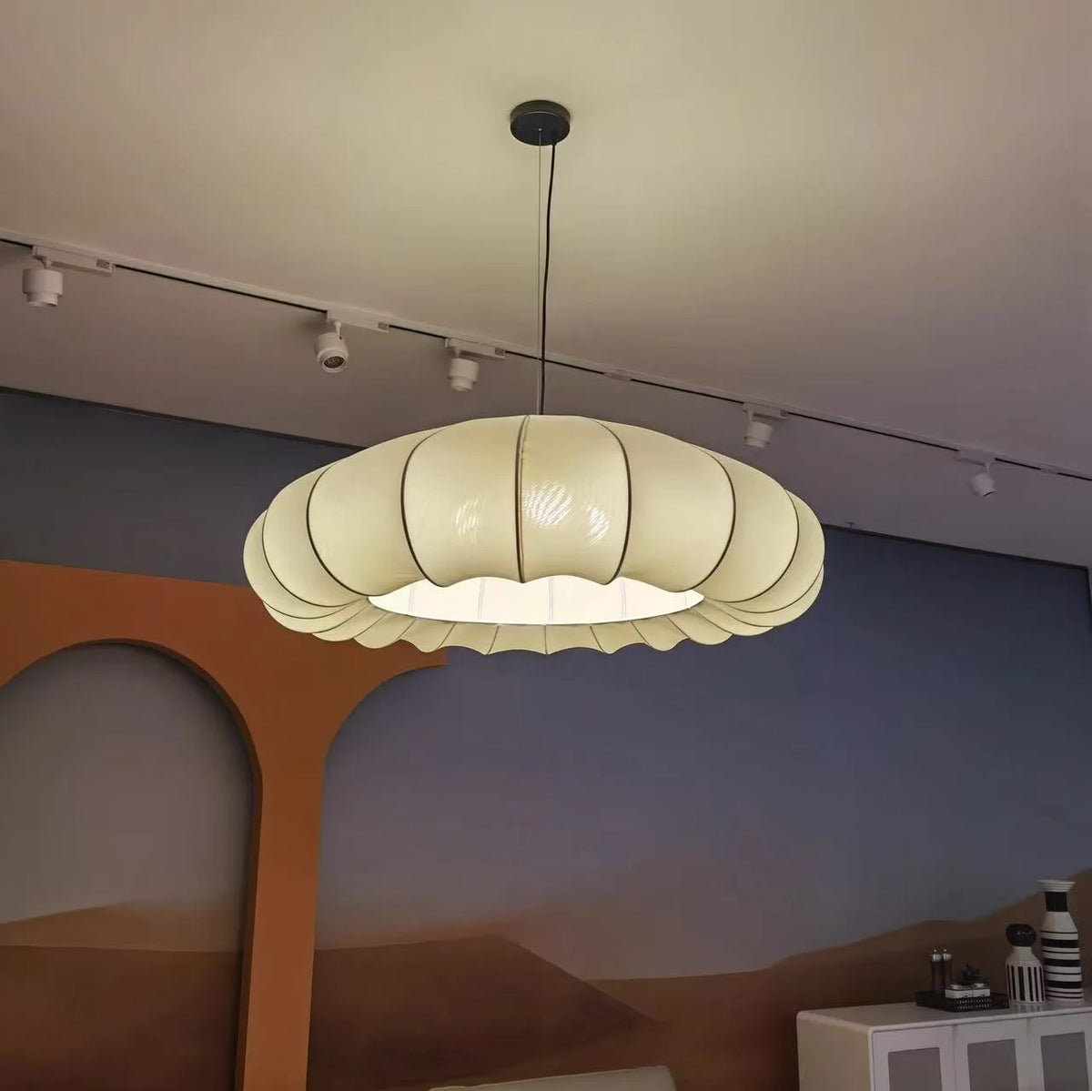 Nordic Bar LED Pendant Light Fabric E27