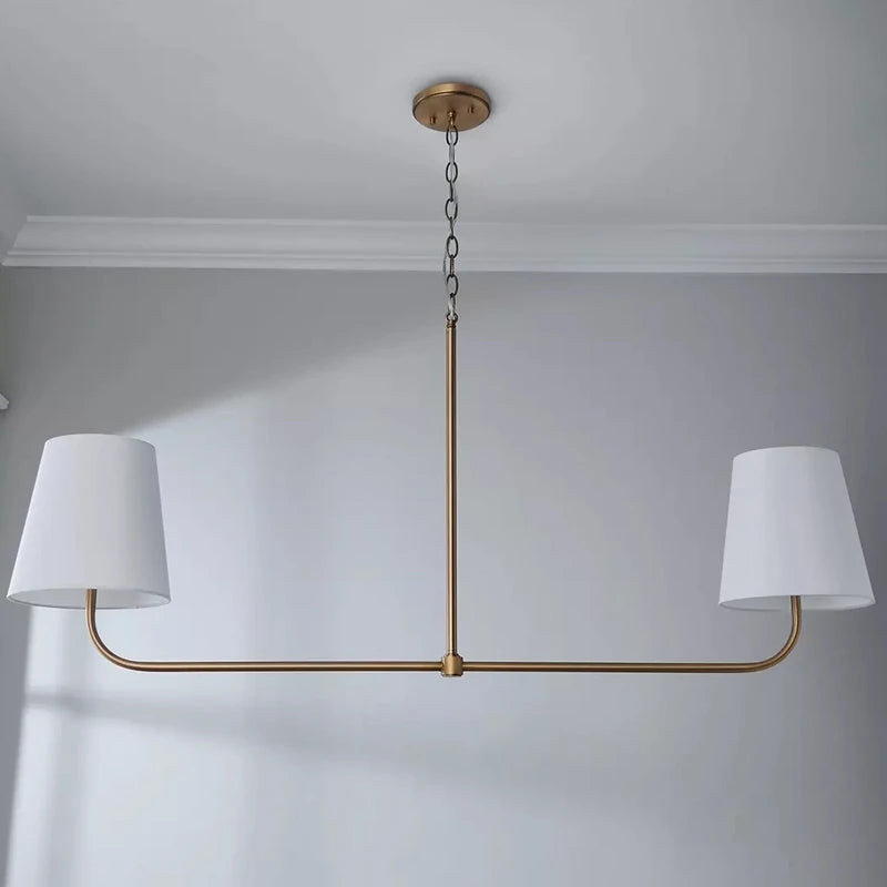 Minimalist Fabric Lampshade Pendant Light American