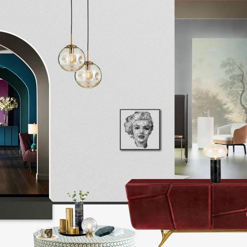 LED Glass Pendant Lights Nordic