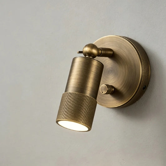American Vintage Brass Wall Lamp Bedside Bedroom Light