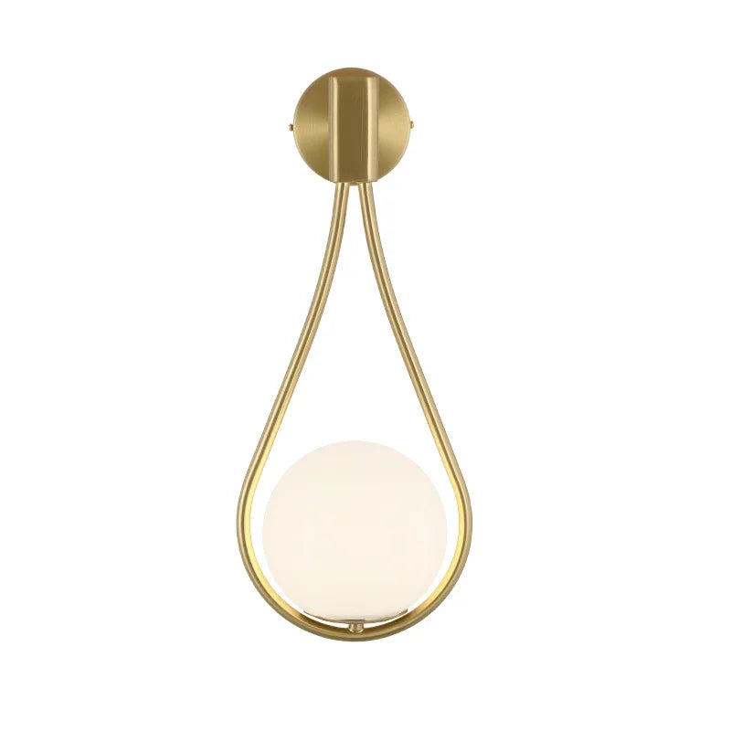 Wall Lamps LED Glass Ball Golden