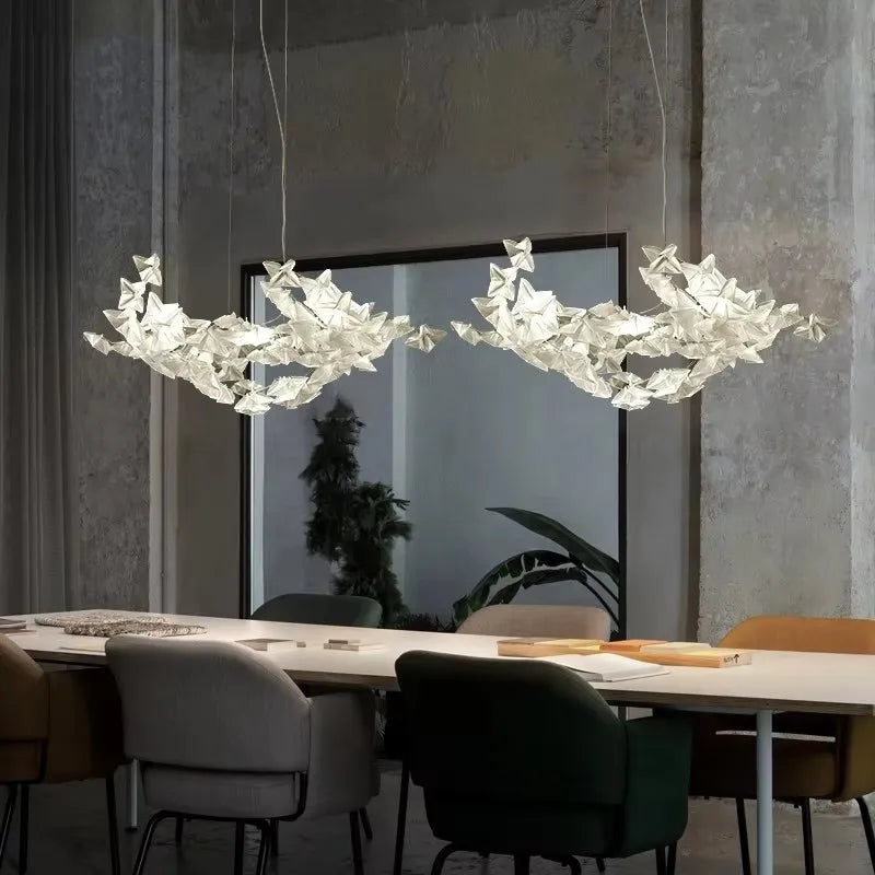 Creative Postmodern LED Chandelier Lighting White