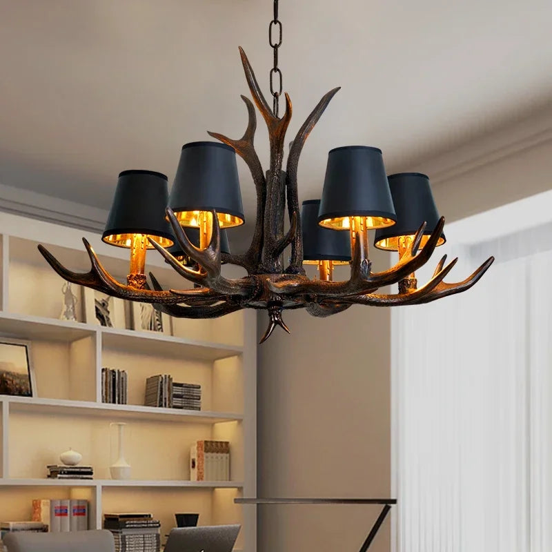 Retro Antlers LED Chandelier Table