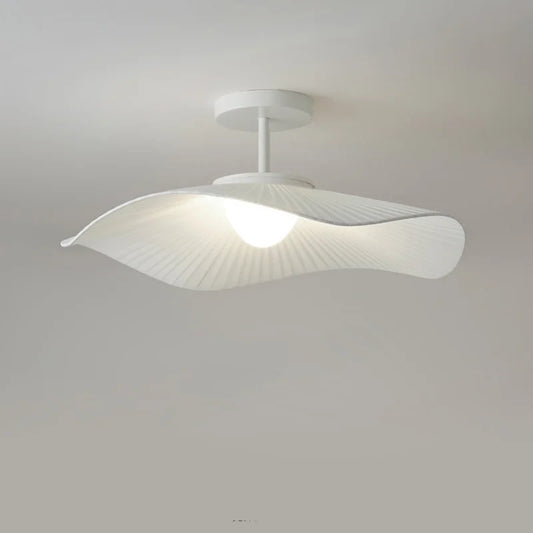 Nordic Fabric LED Ceiling Light Bedroom Minimalism White