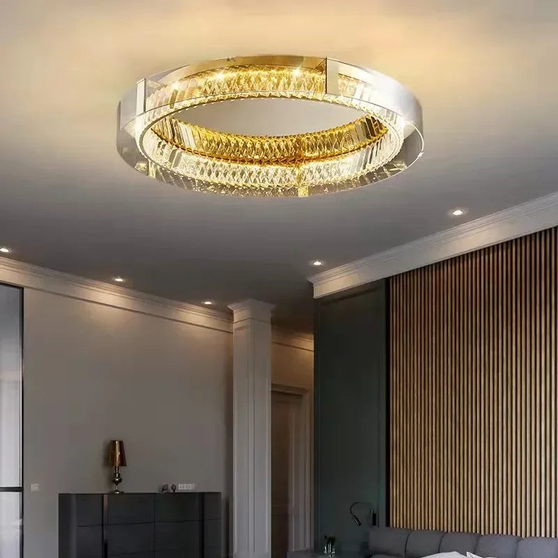 K9 Crystal LED Dimmable Ceiling Lamp Steel Body Mounted