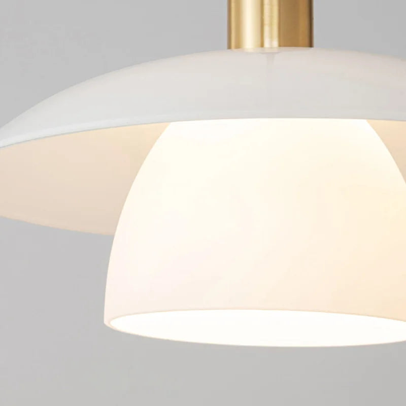 Postmodern Bedroom Bedside Copper Small Chandelier Nordic