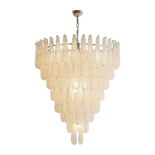 4-8 Layer Colorzied Glass Art E14 LED Ceiling Chandelier
