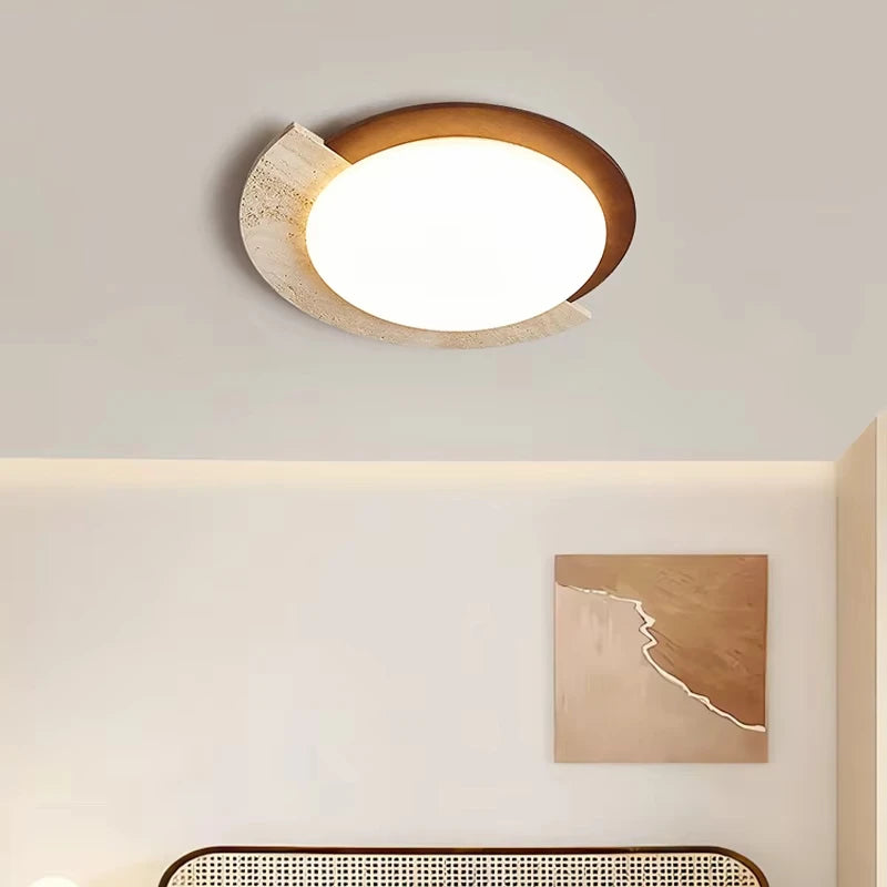 Creative Design Natural Stone Home LED Lamp Japanese Wabi