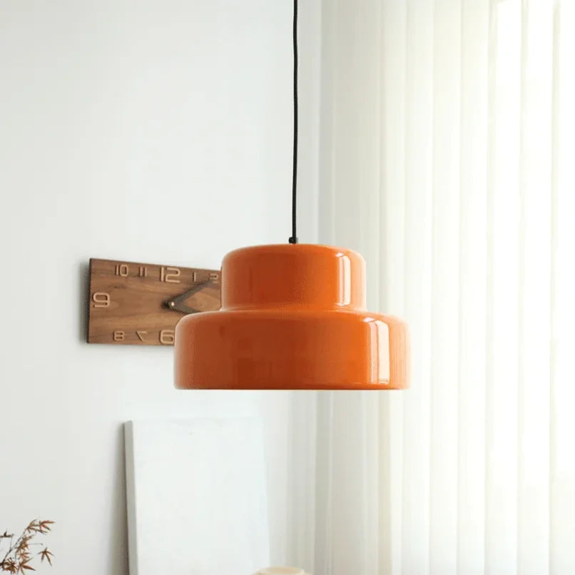 Bauhaus Orange Pendant Lights