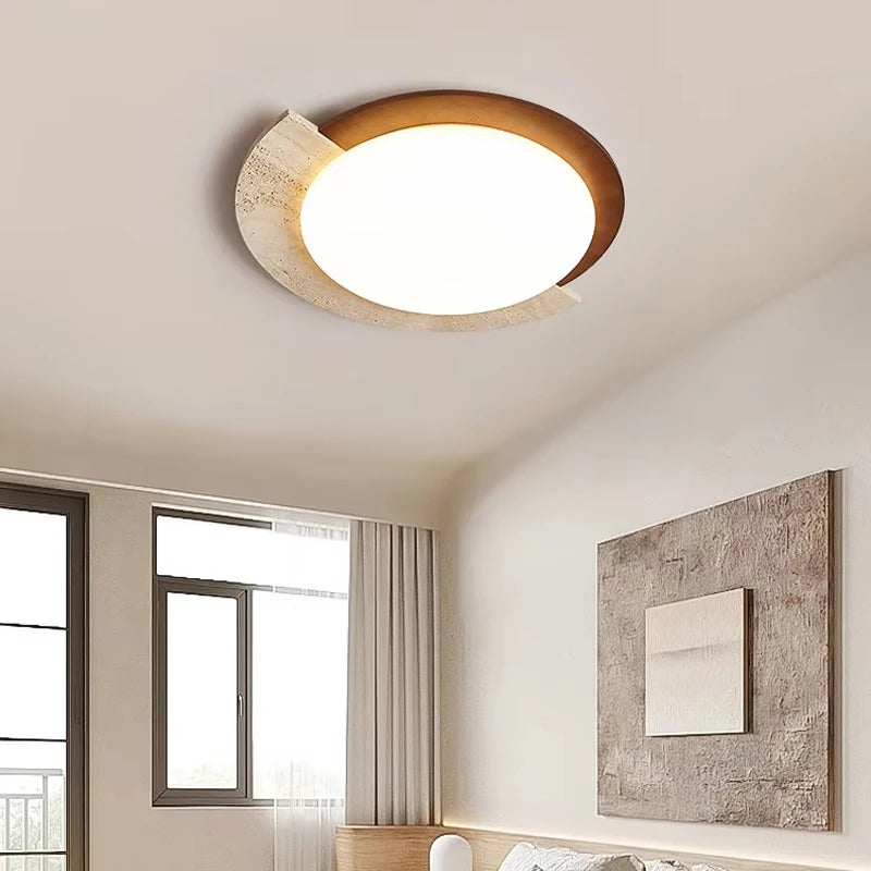 Creative Design Natural Stone Home LED Lamp Japanese Wabi