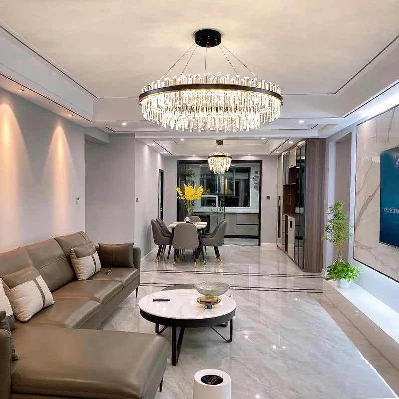 Dimmable LED Crystal Series Gold Black