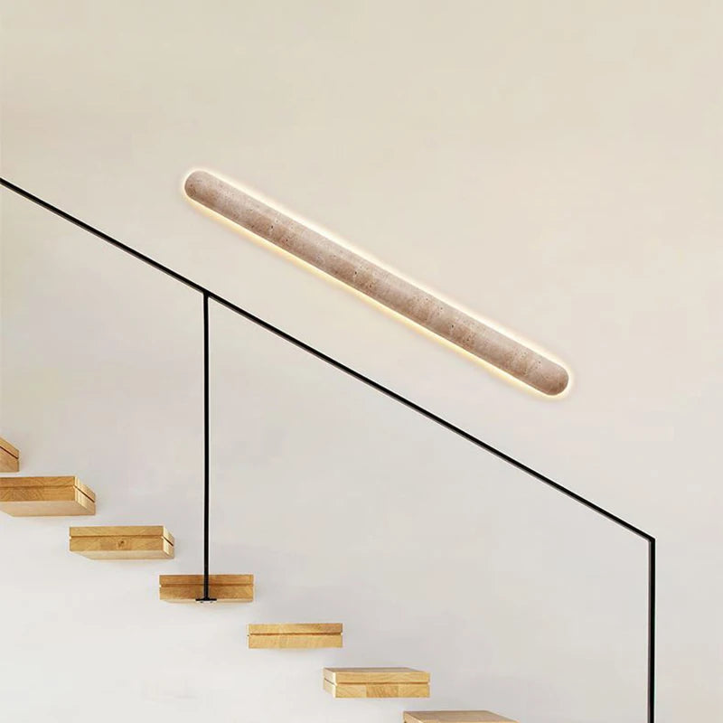 Natural Stone LED Wall Lamp 30 60 90CM Marble Atmosphere