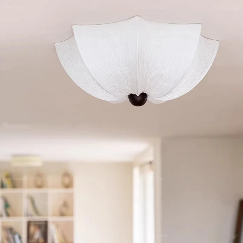 Nordic Wabi Sabi Fabric Ceiling Lights Living Room Cloth