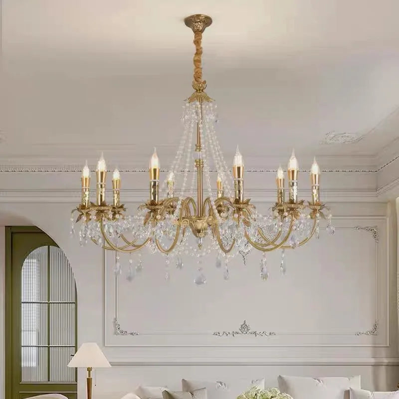 American Candle E14 Chandelier Living Room Crystal