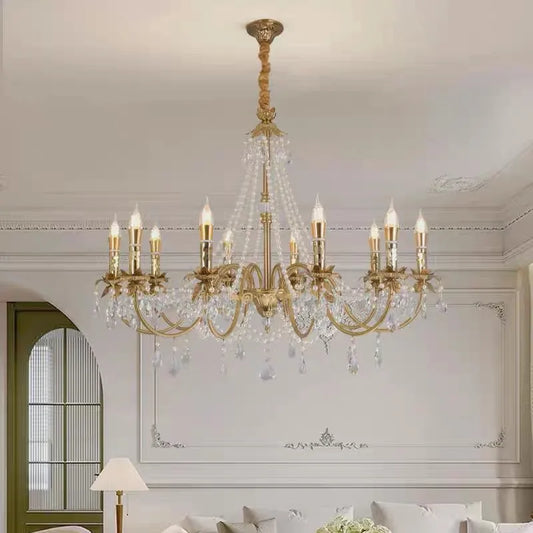 American Candle E14 Chandelier Living Room Crystal