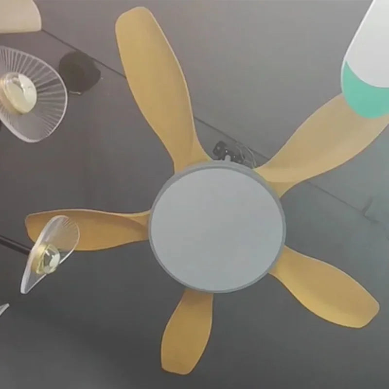 Large Simple Ceiling Fan Light High Low Floor Loft Nordic