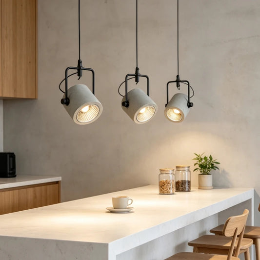 Industrial Retro Cement Chandelier Light Simple