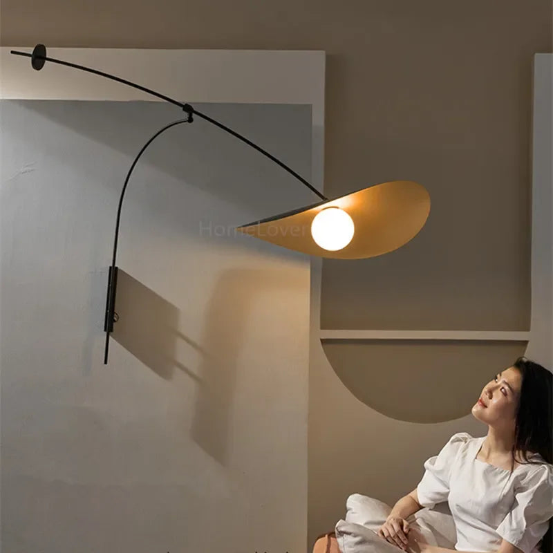 Industrial Wall Lamp Metal Long Swing Arm Adjustable