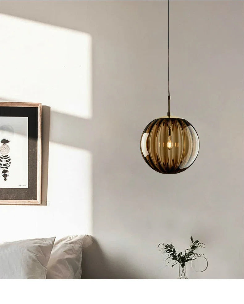 LED Pendant Lamp Nordic Hanging Lights Glass Ball