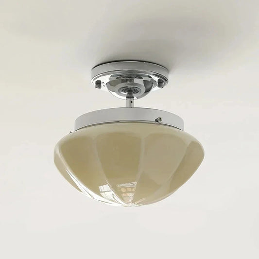 French White Jade Glass Rod Ceiling Light