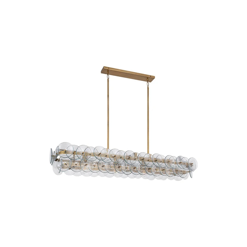 Murano Collection Round Linear E14 Dimmable LED Chandelier